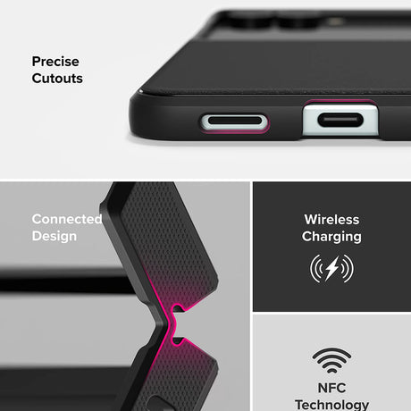 Husa de protectie Ringke Onyx compatibil cu Samsung Galaxy Z Flip7, Negru