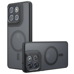 Husa de protectie Techsuit PureFrost MagSafe compatibil cu Motorola Moto G86 / G86 Power, Negru Mat