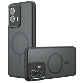 Husa de protectie Techsuit PureFrost MagSafe compatibil cu Motorola Moto G85, Negru Mat
