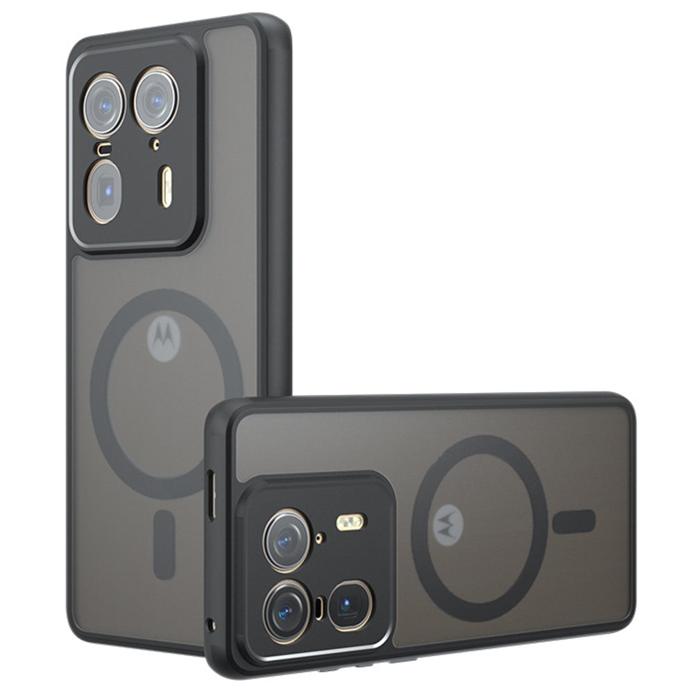 Husa de protectie Techsuit PureFrost MagSafe compatibil cu Motorola Edge 50 Ultra, Negru Mat