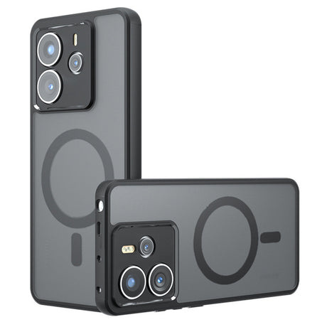 Husa de protectie Techsuit PureFrost MagSafe compatibil cu Xiaomi Redmi Note 14 4G (Standard), Negru Mat
