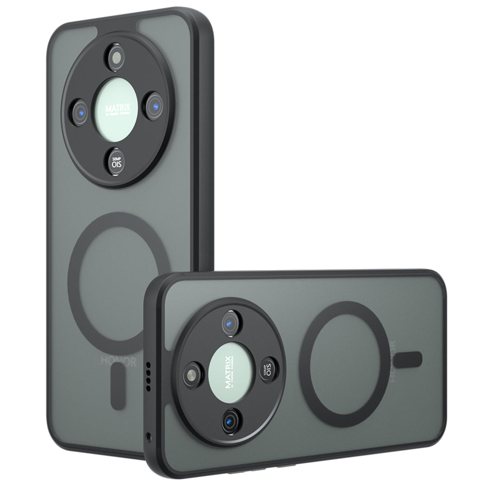 Husa de protectie Techsuit PureFrost MagSafe compatibil cu Honor Magic6 Lite, Negru Mat
