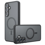 Husa de protectie Techsuit PureFrost MagSafe compatibil cu Samsung Galaxy S25 Plus, Negru Mat