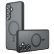 Husa de protectie Techsuit PureFrost MagSafe compatibil cu Samsung Galaxy S25, Negru Mat