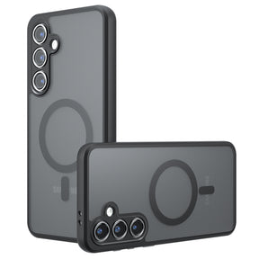 Husa de protectie Techsuit PureFrost MagSafe compatibil cu Samsung Galaxy S25, Negru Mat