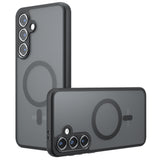 Husa de protectie Techsuit PureFrost MagSafe compatibil cu Samsung Galaxy S24, Negru Mat