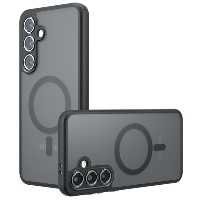Husa de protectie Techsuit PureFrost MagSafe compatibil cu Samsung Galaxy S24, Negru Mat