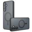 Husa de protectie Techsuit PureFrost MagSafe compatibil cu Samsung Galaxy A55 5G, Negru Mat