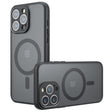 Husa de protectie Techsuit PureFrost MagSafe compatibil cu iPhone 15 Pro Max, Negru Mat