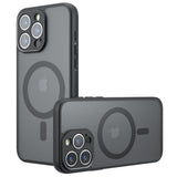 Husa de protectie Techsuit PureFrost MagSafe compatibil cu iPhone 15 Pro Max, Negru Mat
