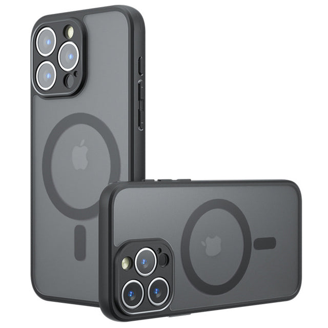Husa de protectie Techsuit PureFrost MagSafe compatibil cu iPhone 14 Pro, Negru Mat