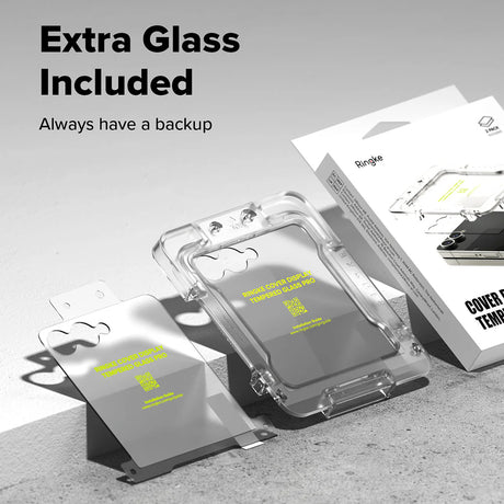 Folie pentru Samsung Galaxy Z Flip7 (set 2) - Ringke Cover Display Easy Slide Tempered Glass Pro - Clear