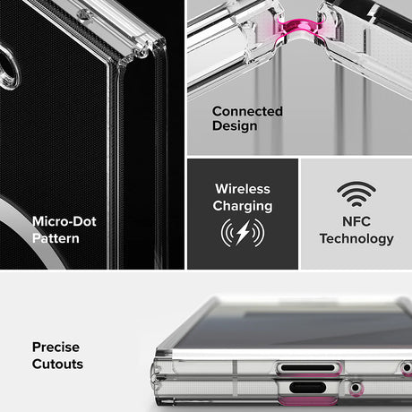 Husa de protectie Ringke Fusion MagSafe compatibil cu Samsung Galaxy Z Fold7, Transparent
