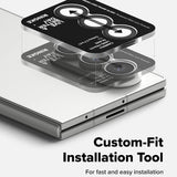 Folie de protectie Ringke Camera Lens Frame Glass (set de 2) compatibil cu Samsung Galaxy Z Fold7, Negru