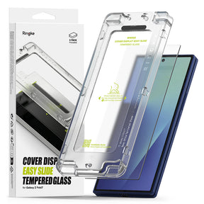 Folie de protectie Ringke Cover Display Easy Slide Tempered Glass (set de 2) compatibil cu Samsung Galaxy Z Fold7, Transparent