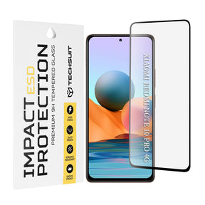 Folie de protectie Techsuit ESD Glass compatibil cu Xiaomi Redmi Note 10 Pro / Note 10 Pro Max, Negru