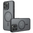 Husa de protectie Techsuit PureFrost MagSafe compatibil cu iPhone 13 Pro Max, Negru Mat