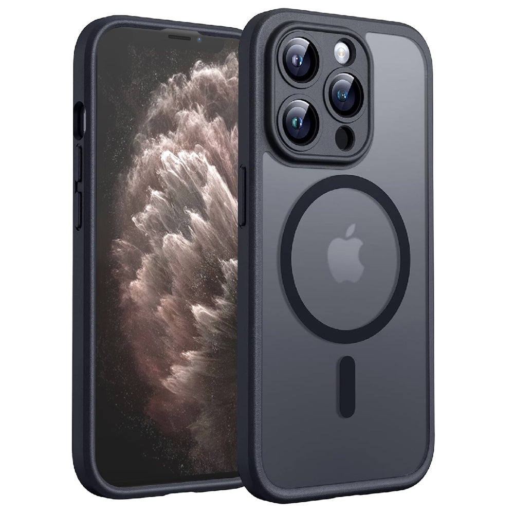 Husa de protectie Techsuit PureFrost MagSafe compatibil cu iPhone 11 Pro, Negru Mat