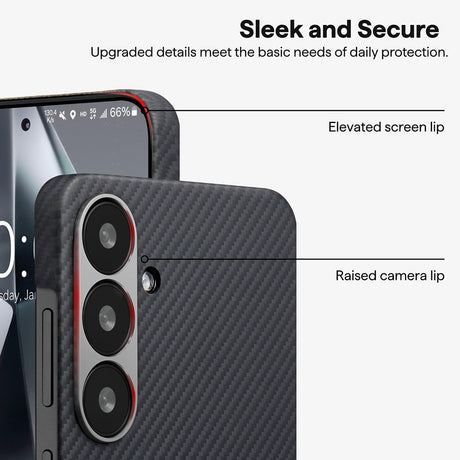 Husa de protectie Techsuit Aramid Fiber MagSafe compatibil cu Google Pixel 9 / 9 Pro, Negru