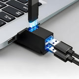 Hub/Dock Techsuit Mini Docking Station EchoLink 3 in 1 (H10), Type-C to 2x USB 2.0, 1x USB 3.0, Negru