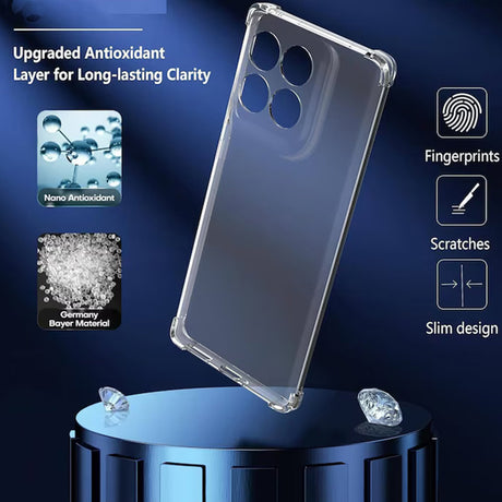 Husa de protectie Techsuit Shockproof Clear Silicone compatibil cu Realme P3 5G, Transparent