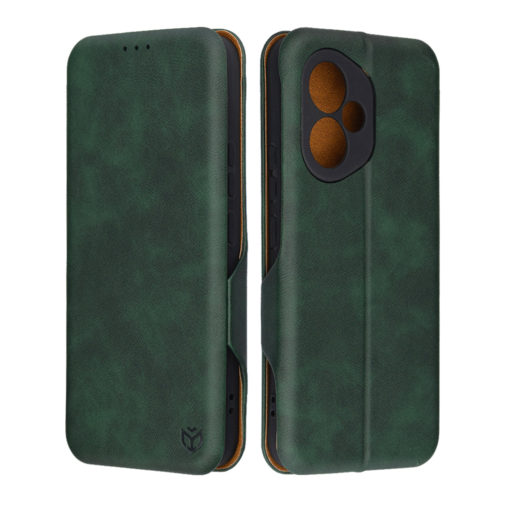 Husa de protectie Techsuit Safe Wallet Plus compatibil cu Honor 400, Verde