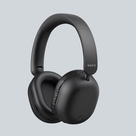 Casti Havit Wireless (H602BT), BLE V5.4, AUX, Button Control, Hi‑Res Audio, Mic, All‑Day Battery, 300mAh, Negru