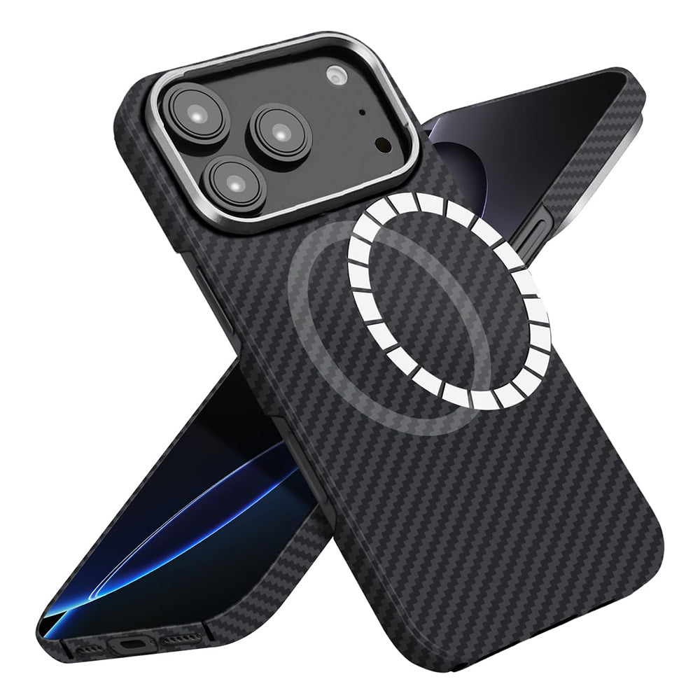 Husa de protectie Techsuit Aramid Fiber MagSafe compatibil cu iPhone 17 Pro Max, Negru