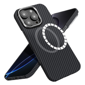 Husa de protectie Techsuit Aramid Fiber MagSafe compatibil cu iPhone 16 Pro Max, Negru
