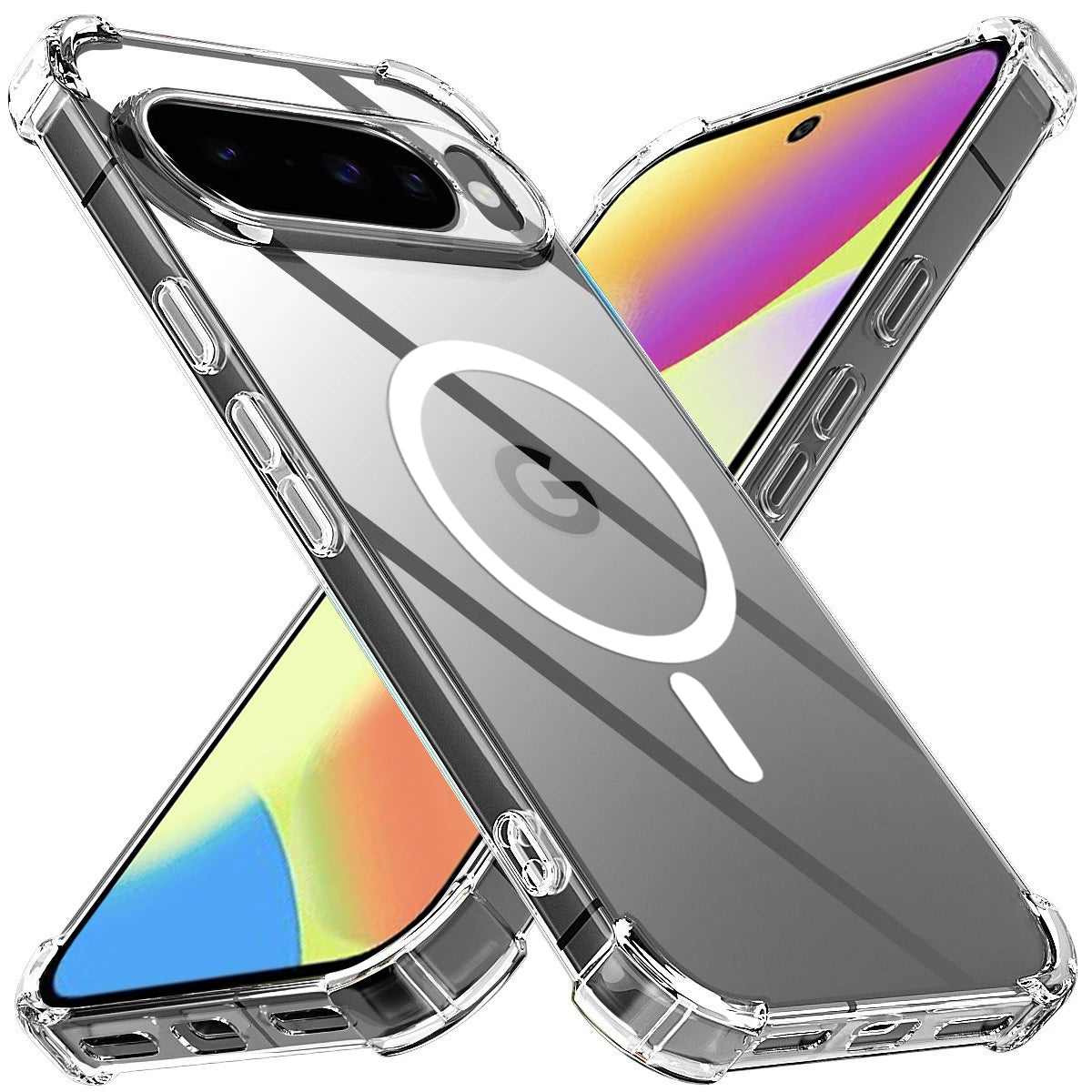 Husa de protectie Techsuit Shockproof Clear Silicone MagSafe compatibil cu Google Pixel 10 / 10 Pro, Transparent