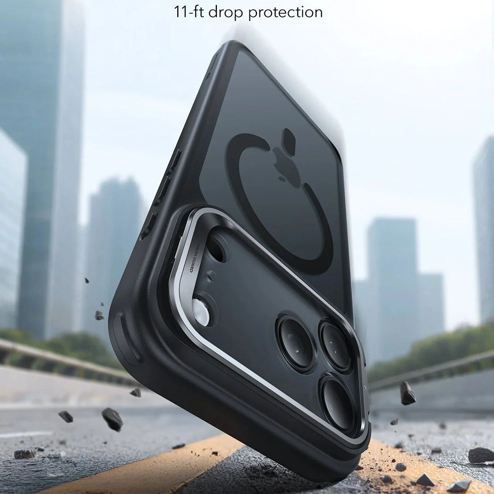 Husa de protectie ESR Classic Hybrid HaloLock Kickstand compatibil cu iPhone 17 Pro Max, Negru Mat