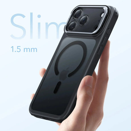 Husa de protectie ESR Classic Hybrid HaloLock Kickstand compatibil cu iPhone 17 Pro Max, Negru Mat