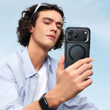 Husa de protectie ESR Classic Hybrid HaloLock Kickstand compatibil cu iPhone 17 Pro Max, Negru Mat