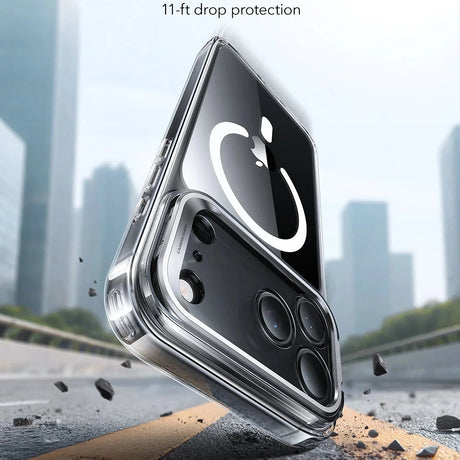 Husa de protectie ESR Classic Hybrid HaloLock Kickstand compatibil cu iPhone 17 Pro, Transparent