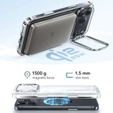 Husa de protectie ESR Classic Hybrid HaloLock Kickstand compatibil cu iPhone 17 Pro, Transparent