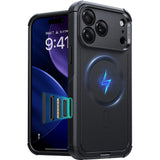 Husa de protectie ESR Cyber Halolock compatibil cu iPhone 17 Pro Max, Negru
