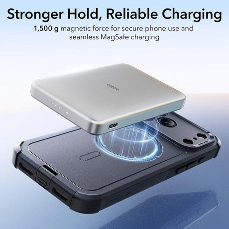 Husa de protectie ESR Cyber Halolock compatibil cu iPhone 17 Pro Max, Negru