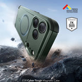 Husa de protectie ESR Cyber Halolock compatibil cu iPhone 17 Pro, Verde