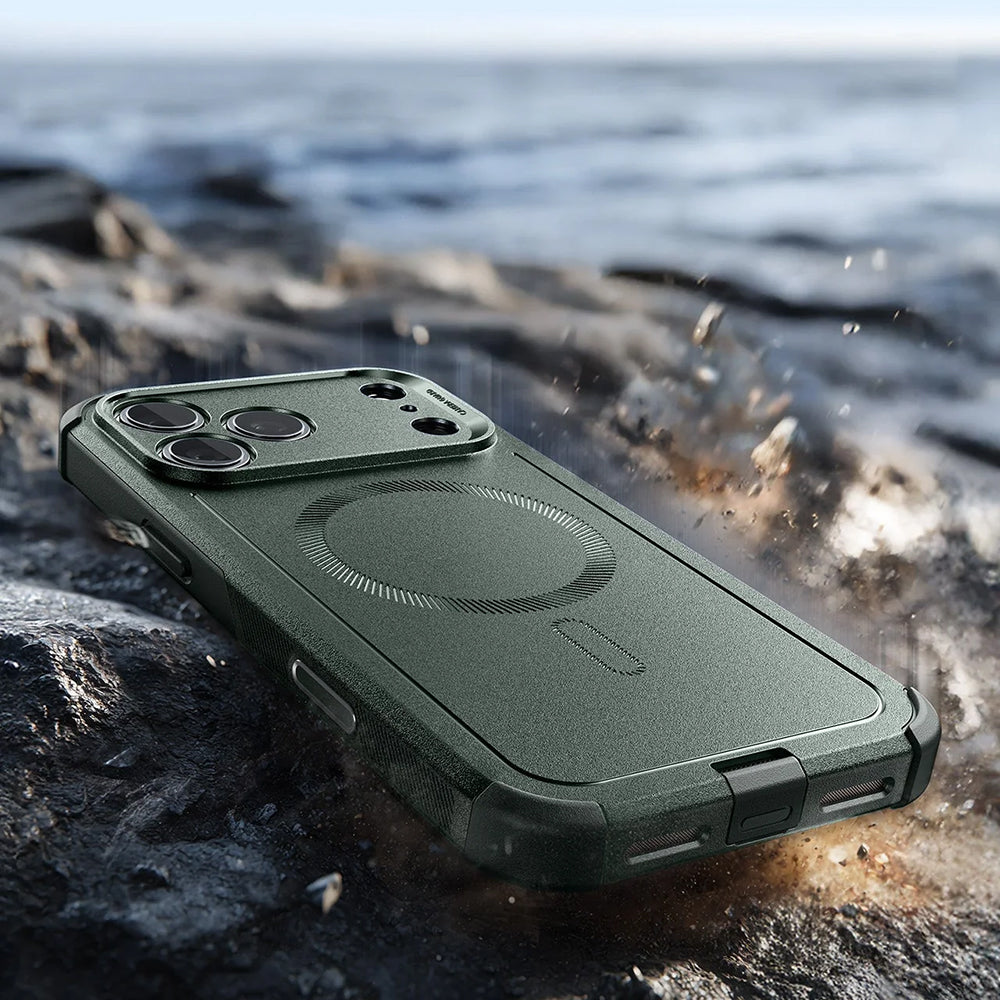 Husa de protectie ESR Cyber Halolock compatibil cu iPhone 17 Pro, Verde