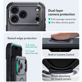 Husa de protectie ESR Cyber Armor Kickstand compatibil cu iPhone 17 Pro, Gri