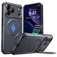 Husa de protectie ESR Cyber Armor Kickstand compatibil cu iPhone 17 Pro Max, Gri