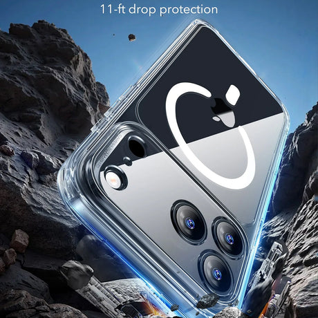 Husa de protectie ESR Classic Hybrid HaloLock compatibil cu iPhone 17 Pro Max, Transparent