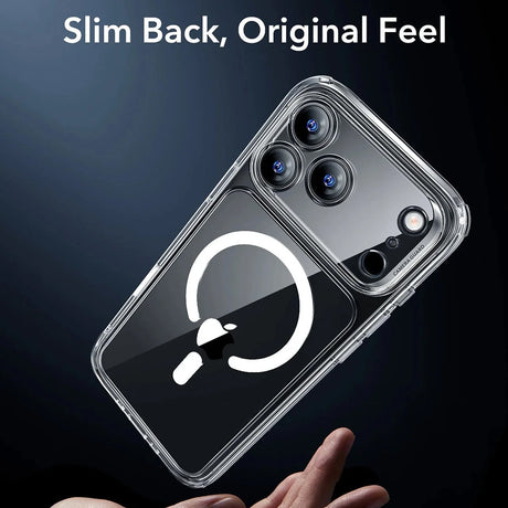 Husa de protectie ESR Classic Hybrid HaloLock compatibil cu iPhone 17 Pro Max, Transparent
