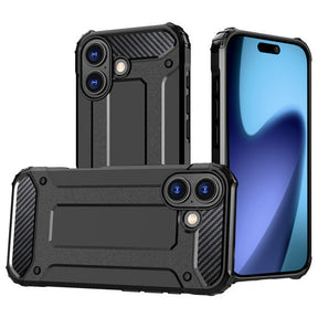 Husa de protectie Techsuit Hybrid Armor compatibil cu iPhone 17, Negru