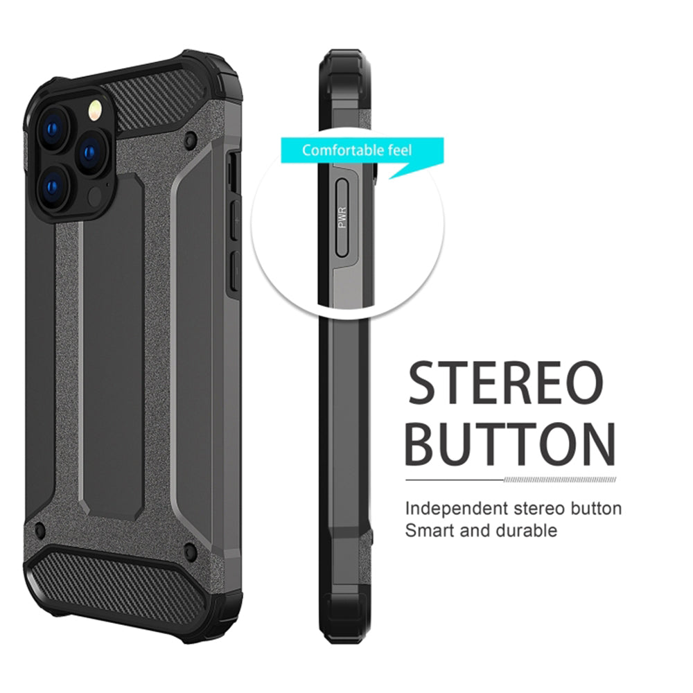 Husa de protectie Techsuit Hybrid Armor compatibil cu iPhone 17, Negru