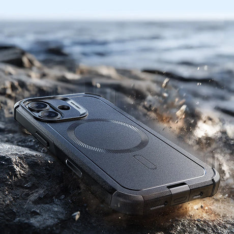 Husa de protectie ESR Cyber Halolock compatibil cu iPhone 17, Negru