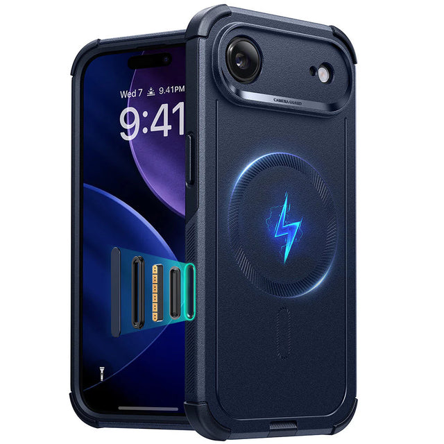 Husa de protectie ESR Cyber Halolock compatibil cu iPhone 17 Air, Albastru