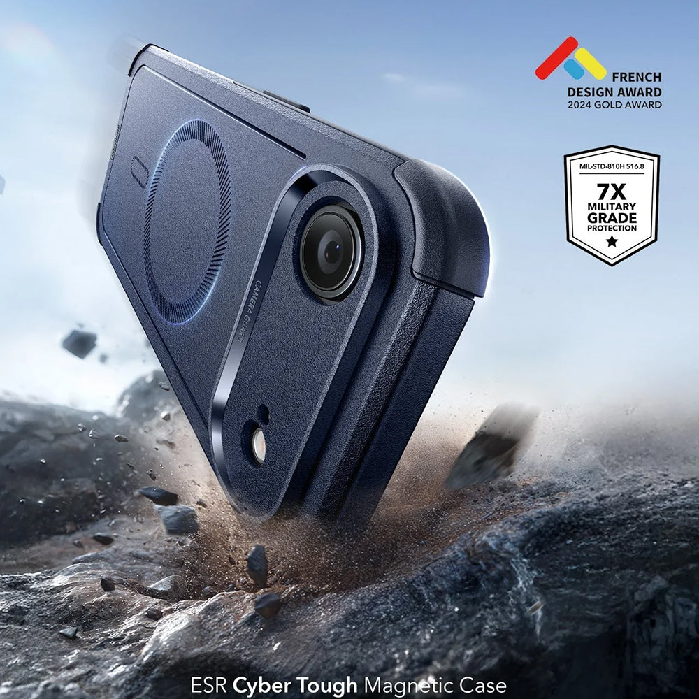 Husa de protectie ESR Cyber Halolock compatibil cu iPhone 17 Air, Albastru