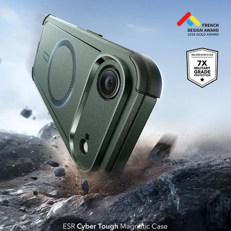 Husa de protectie ESR Cyber Halolock compatibil cu iPhone 17 Air, Verde