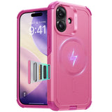 Husa de protectie ESR Cyber Halolock compatibil cu iPhone 17, Roz